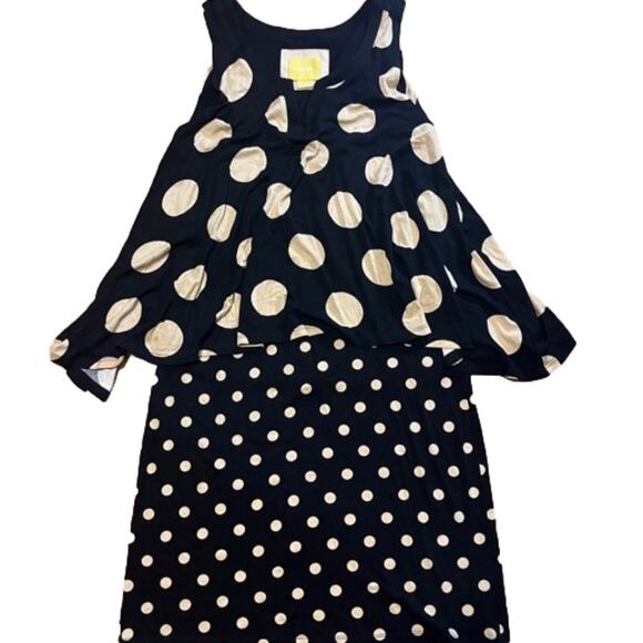 Anthropologie Maeve Polka Dot Shift Dress – XS – Parisian Chic Timeless Elegance - Picture 3 of 8
